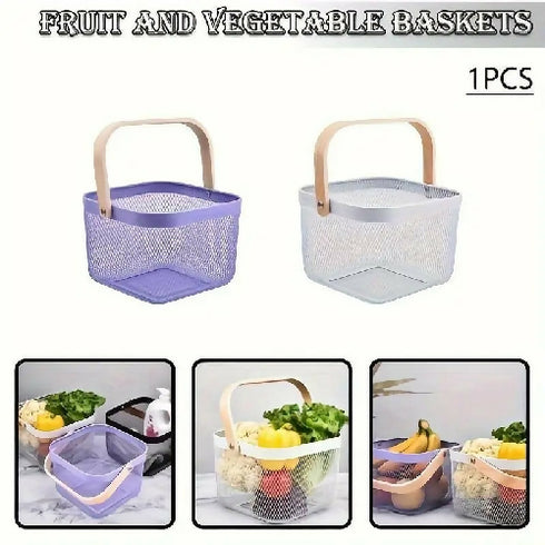 Multipurpose Metal Mesh Storage Basket