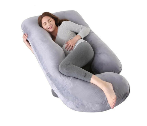 U Shaped Full Body Maternity Pillow with Removable Cover
