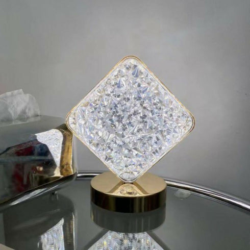 Table Lamp Crystal Lamp With Type-C Charging Cablae