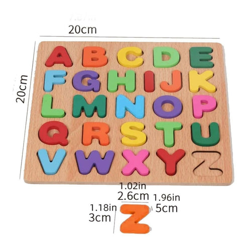 26 Piece Wooden Alphabet Letters Puzzle