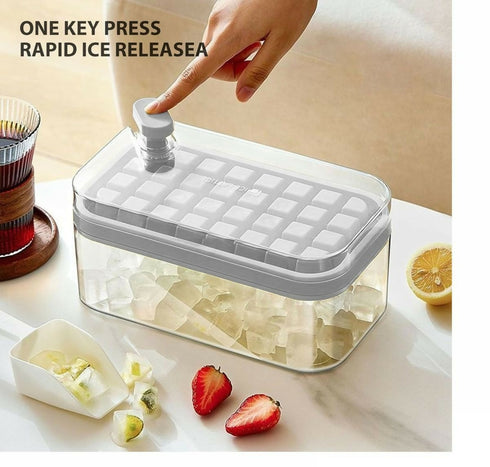 Ice Cube Tray With Quick Release Press The Ice Grid