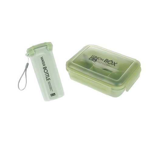 Tiffin Kids Plastic Lunch Box with Water Bottle Set