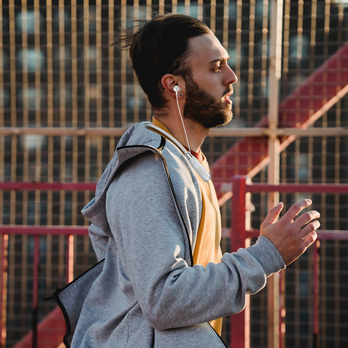 BT earphones neck-hang