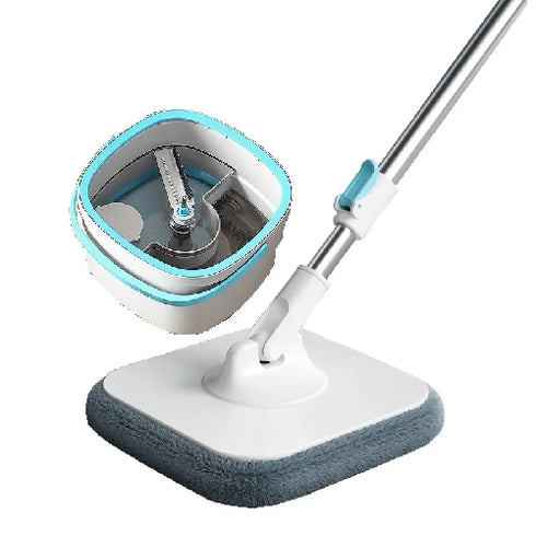 360° Rotation Mop and Bucket System Square Spinning Mops