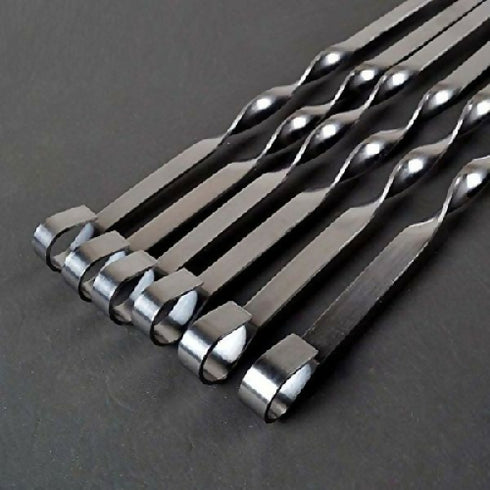 Reusable Grilling Stainless Steel Barbecue Skewers