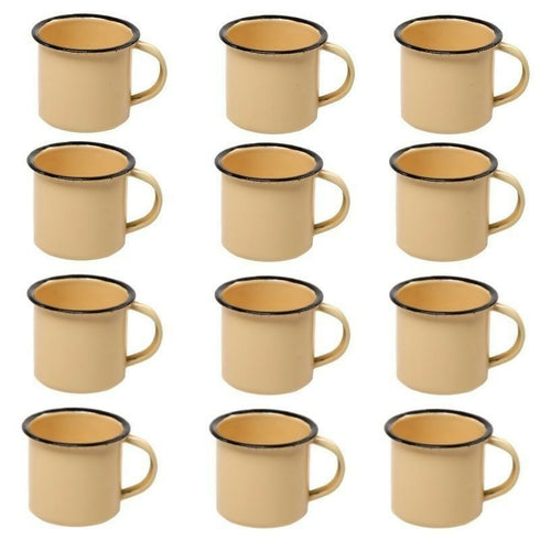 Vintage Enamel Mugs 12pack