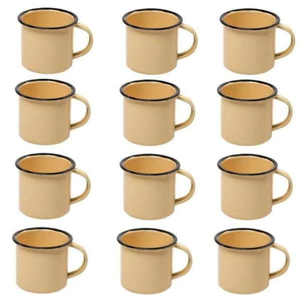 Vintage Enamel Mugs 12pack