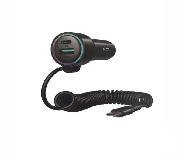 3 in 1 Wired Car Charger 60W
