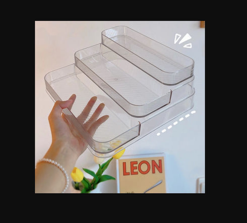 Transparent 3 Tier Tabletop Makeup Organiser