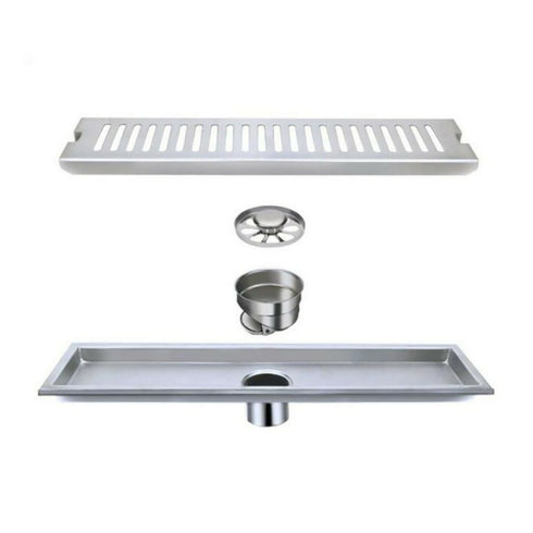 Bathroom Trap Drain Linear Shower Floor Drain 10*40cm