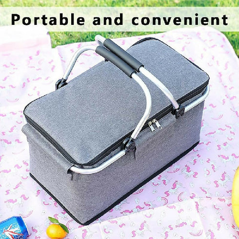 Shopping Basket Foldable with Cooling Function