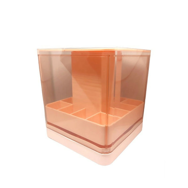 12 Grids Press lift Lipstick Storage Box - pink