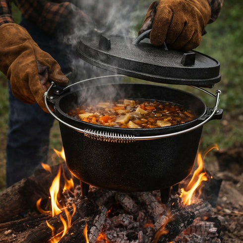 Cast Iron Dutch Oven - With Lid, Enameled