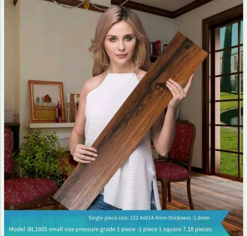 Peel and Stick Engineered PVC Plank Wood Pattern Durable Flooring