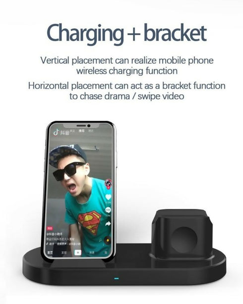 AB-SJ06 Wireless Charger For IOS, iWatch, Air pods, Android 3 In 1 25W