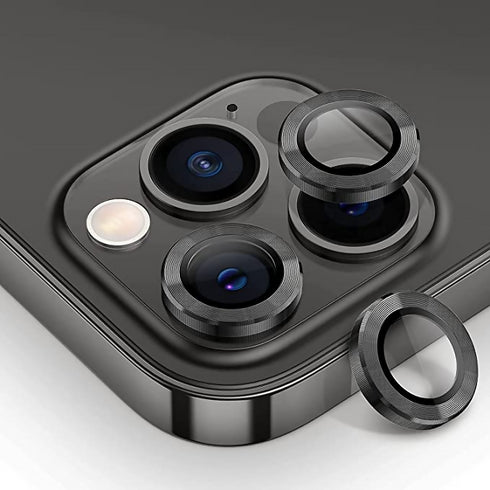 Ring Metal Camera Lens Protector Glass For iPhone 14 Pro.