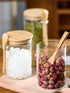 Airtight Glass Jars with Bamboo Lids