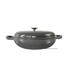 30CM Cast Iron Shallow Casserole Grey
