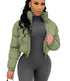 Women Winter Crop Puffer Jacket