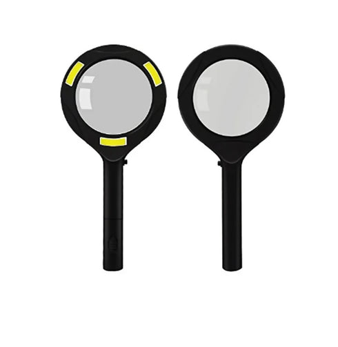 COB LED Lighted Handheld Magnifier with 3 LED Lights Pack Of 2