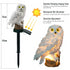 Outdoor Waterproof Solar Lawn Light Garden Owl Decoration Led Lamp - White