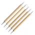 5 Piece Wooden Nail Clay Sculpting Tools