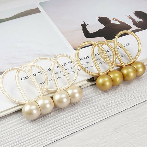 Magnetic Curtain Tie Backs -Brown
