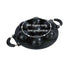 Multipurpose Nonstick Baking Mold Pan Seven Holes with Glass Cover