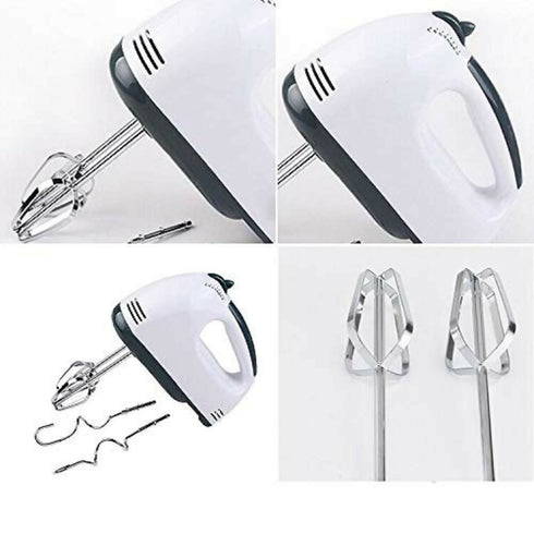 7 Speed Hand Mixer with 4 Pieces Stainless Blender