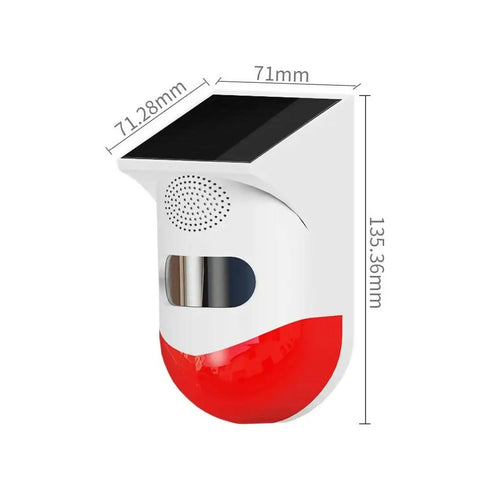 Outdoor Solar Alarm with Remote Control