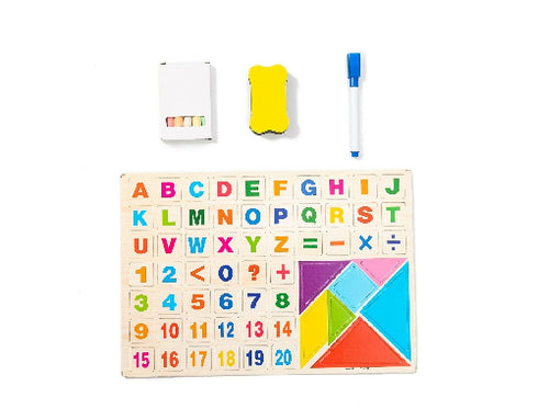 Multifunctional Foldable Magnetic Wooden Easel Board With Drawing Accessories