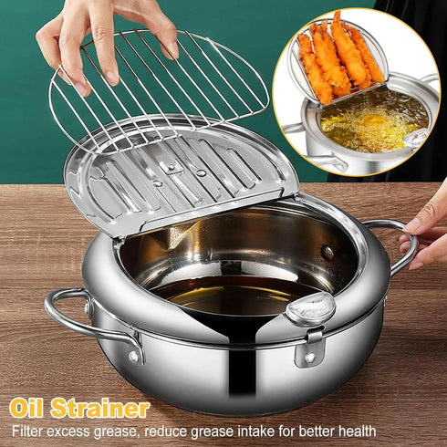 Stainless Steel Deep Fryer Pot