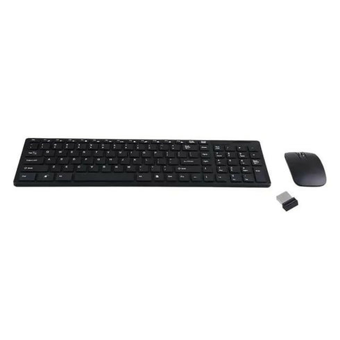 Ultra-thin Wireless Keyboard And Mouse Combo Set - Black