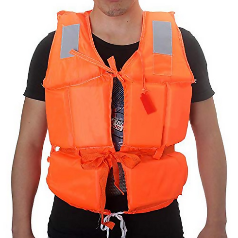 Adult Orange Life Jacket Safety Jacket (Orange)