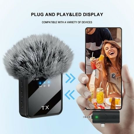 3 In 1 Wireless Microphone Suitable For Vlog Interviewing Live Vlog F11-2