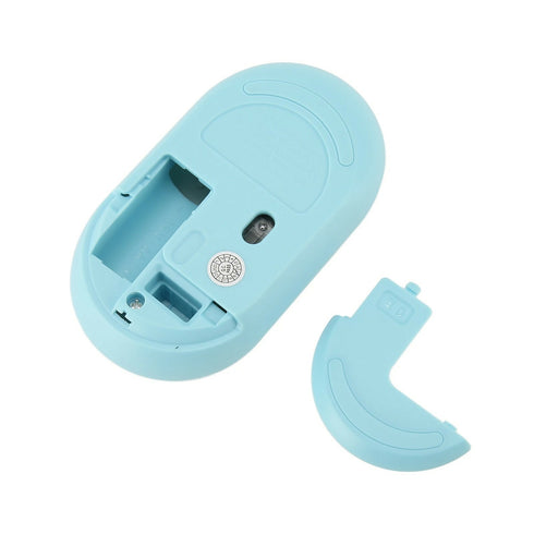 Mini Wireless Keyboard and Mouse Set - Blue, White