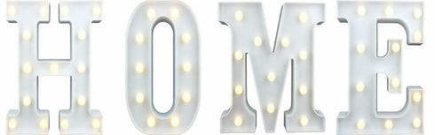 LED Letter Lights - HOME