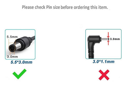 Replacement Laptop Charger 19V 4.74A (5.5x3.0mm)Compatible For Samsung Laptop