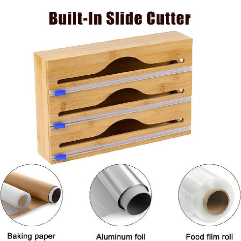 Bamboo Food Wrap Foil Holder