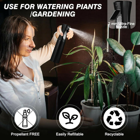 2 Pack Spray Bottle -Black