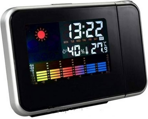 Digital LCD Alarm Clock Weather Station Projection Calenda