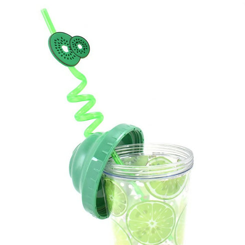tumbler with a lid and straw