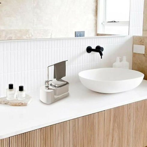 Dispenser Dish Soap with Sponge Holder
