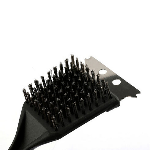 8 Inch Small Grill Brush and Scraper with Stainless Steel Wire Bristle.