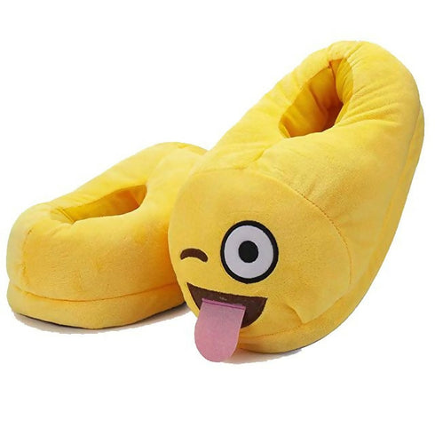 Tongue Out - Emoji Slippers