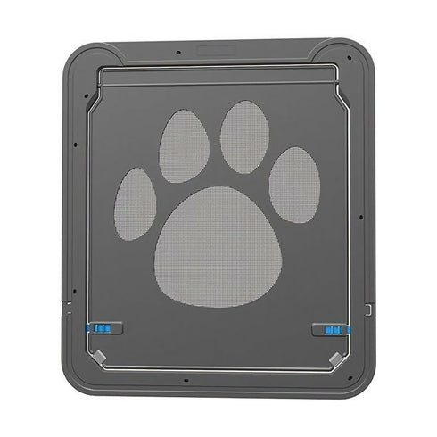 11.4-inches Pet Cat & Small Dog Magnetic Flap Lockable Screen Door - Black