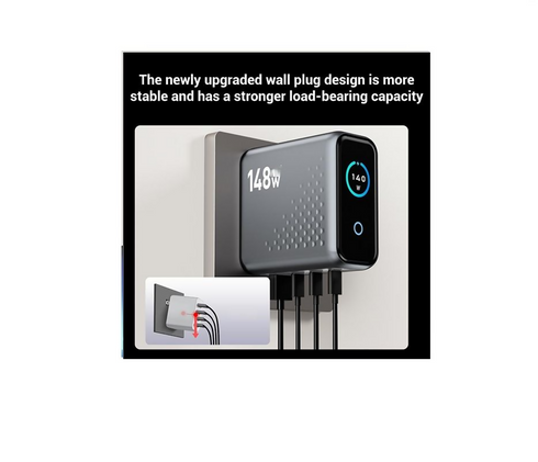 148W 5-in1 Fast Charger MultiPort USB-C PD USB-A Desktop Charging Station