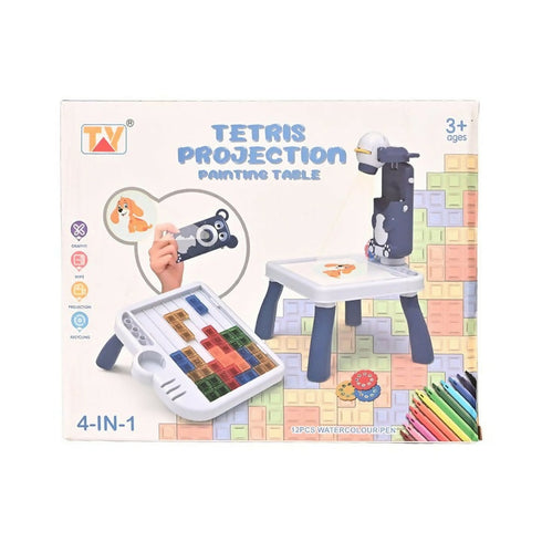 4-in-1 Tetris Projection Painting Table