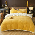 5 Piece Set - Bedding Thicken Lamb Cashmere Blanket - Double/Queen