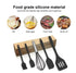 5 Pieces Of Non-Stick Silicone Kitchen Utensil Set - Black